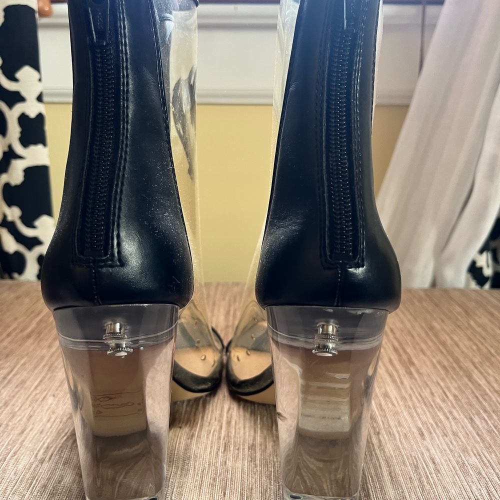 SOLD- Clear Booties - Picture 4 of 4